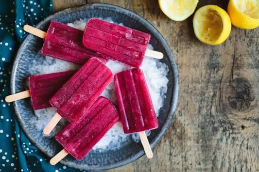 Strawberry popsicles