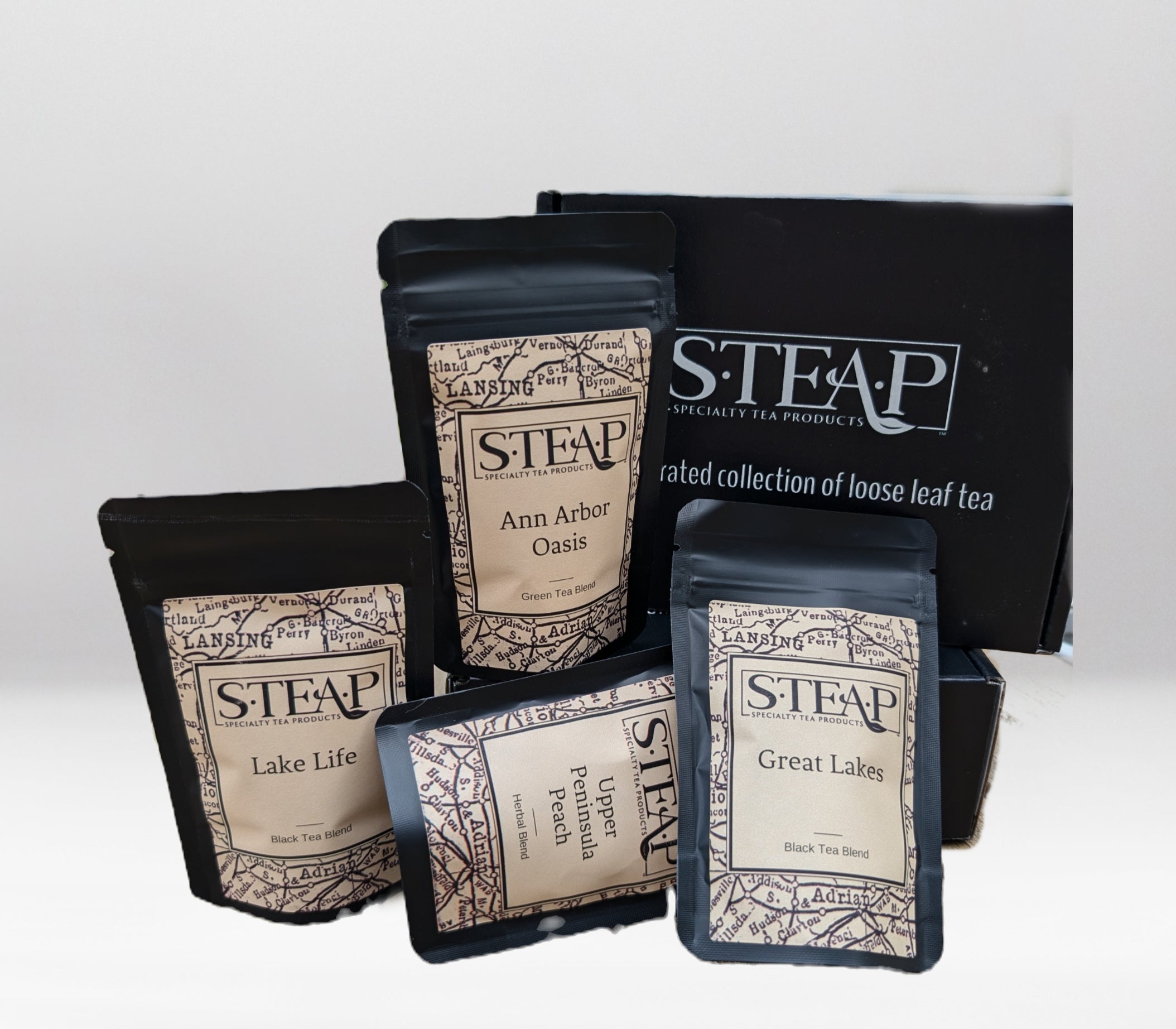 Curated Tea Sample Boxes | Michigan & World Teas | STEAP